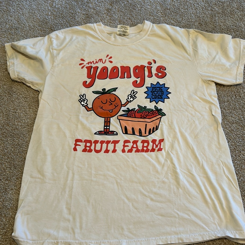 BTS Min Yoongi comfort colors tshirt